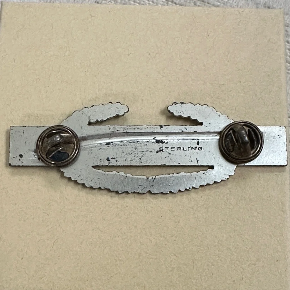 sterling silver November 11, 1943, to elevate the prestige of the infantry.